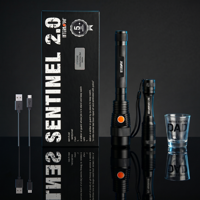 Dad Tactical Flashlight Bundle