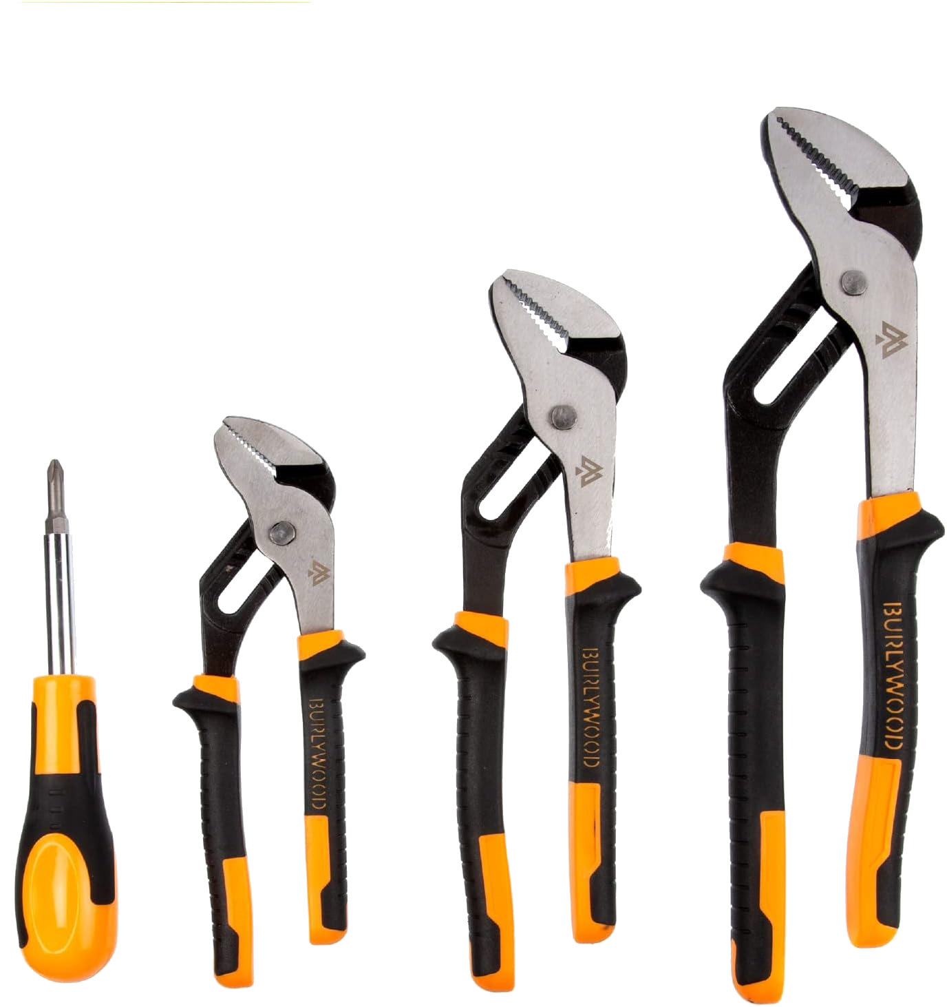 3 Piece Groove Pliers Set with Bonus Free Headlamp!