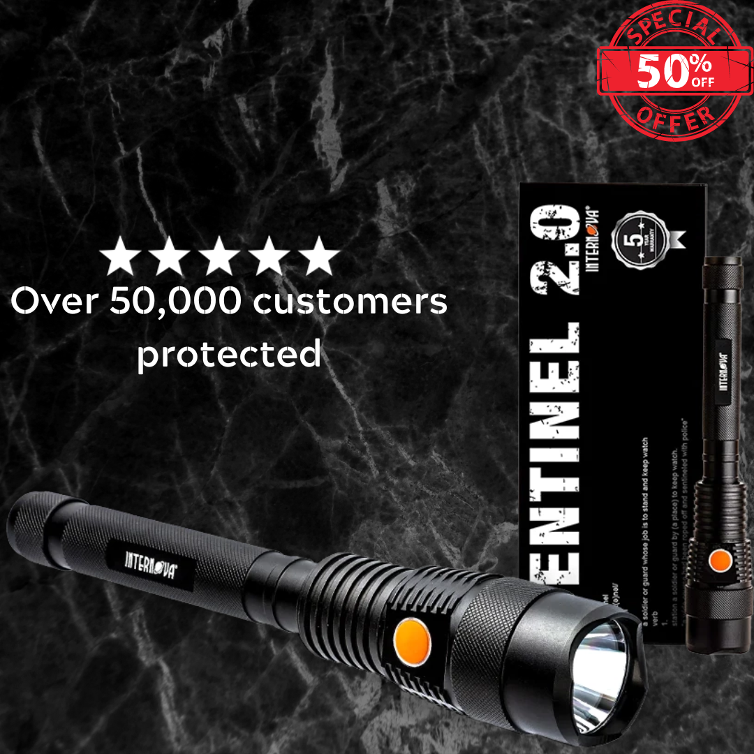 Limited Edition Dad Sentinel 2000 Lumen Tactical Flashlight Gift Set