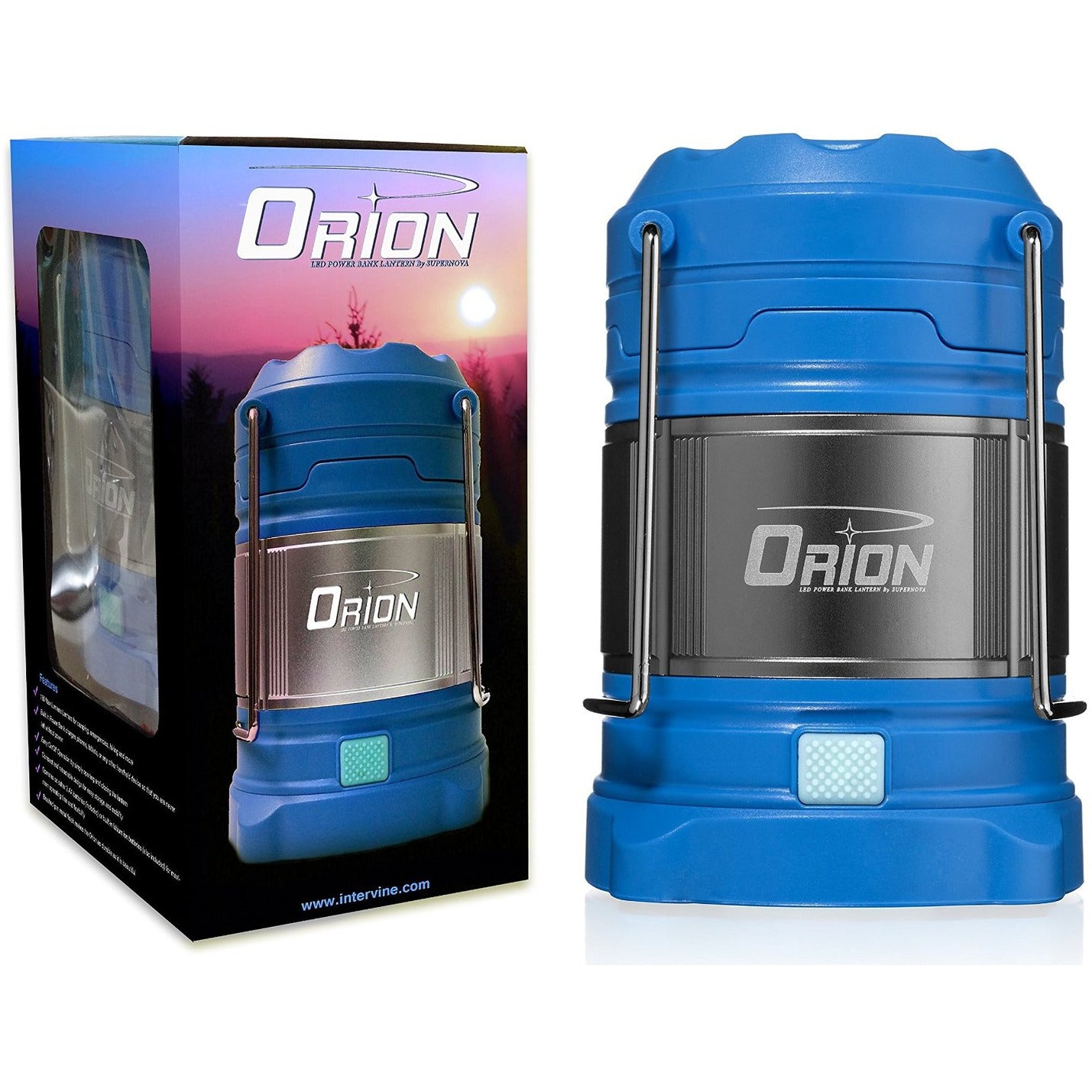 Orion Rechargeable LED Survival Lantern and Power Bank - Intervine