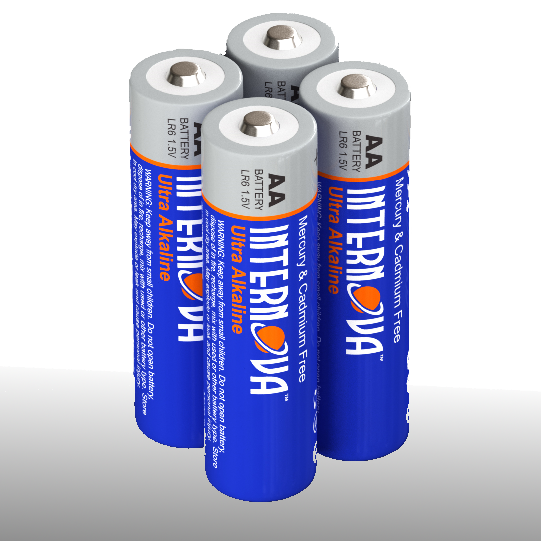 Internova Ultra Alkaline AA Batteries, Double A LR6 1.5V Cell High Per -  Intervine
