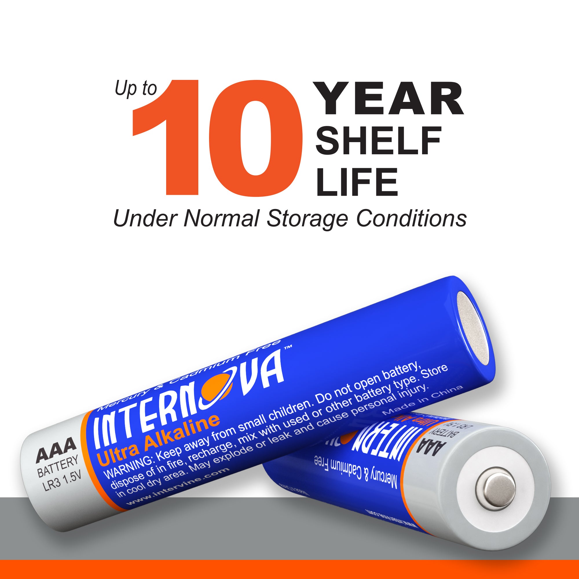 Internova Ultra Alkaline AAA Batteries, Triple A LR3 1.5V Cell