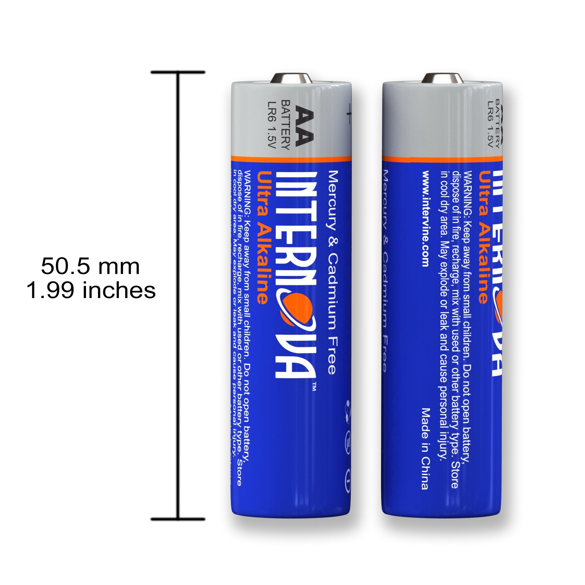 Internova Ultra Alkaline AA Batteries, Double A LR6 1.5V Cell High Performance, 4 Pack