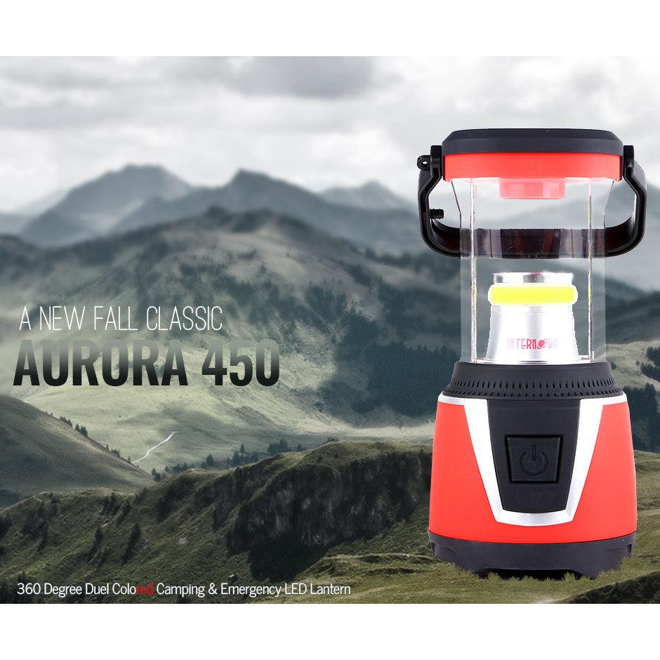 Internova Aurora 450 - 360 Degree Dual Colored LED Camping and Emergency Lantern
