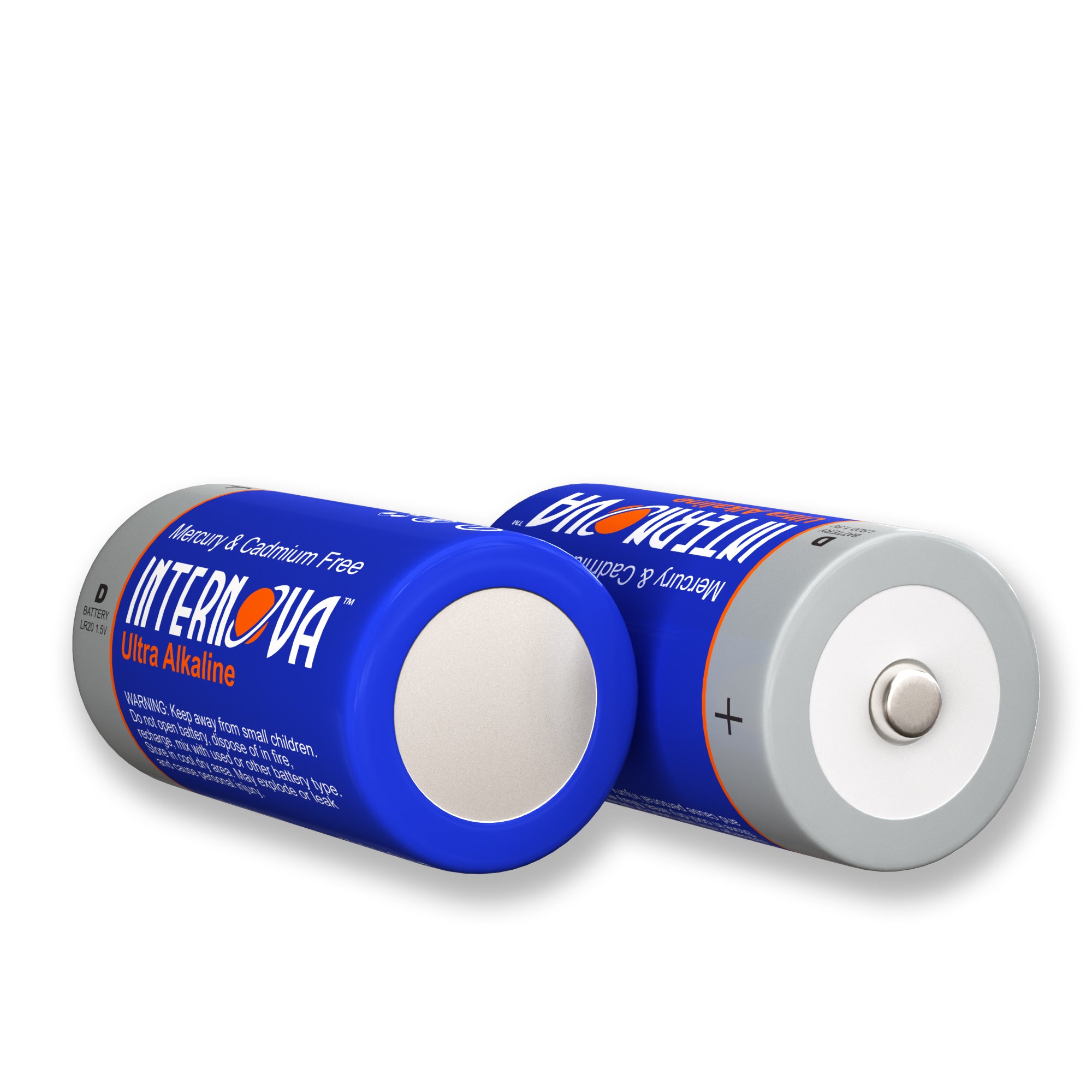 Internova Ultra Alkaline D Batteries, LR20 1.5V Cell High Performance, 6 Pack