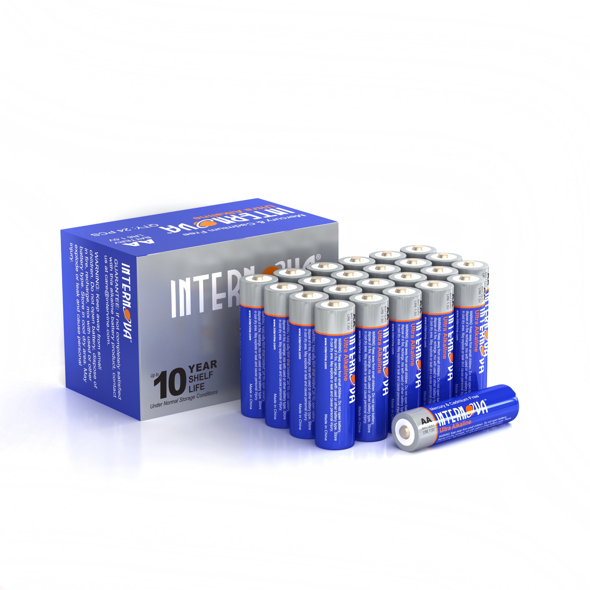 Basics 20-Pack AA Alkaline High-Performance Batteries, 1.5 Volt,  10-Year Shelf Life